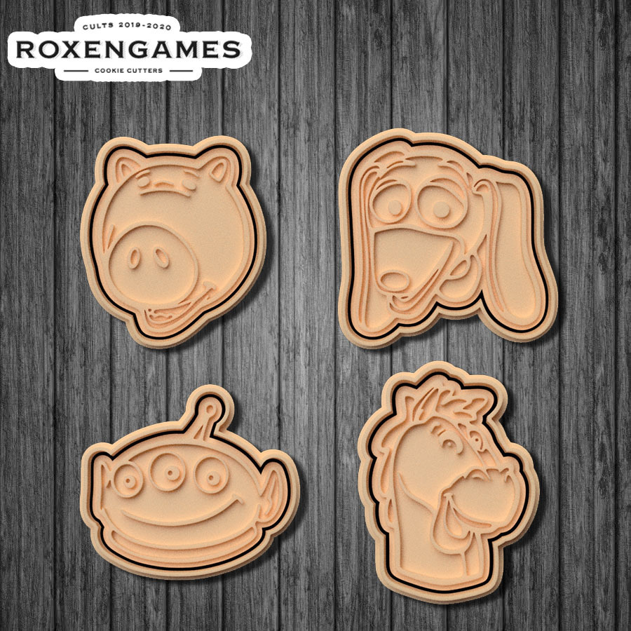 3D file Toy Story cookie cutter set of 10・Model to download and 3D